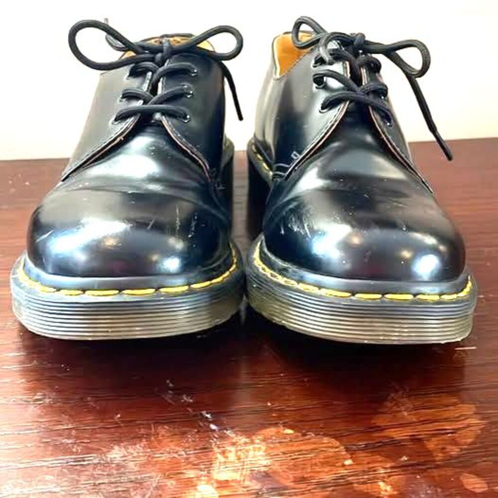 Dr. Martens Black Derby 3 Eye Leather 1461 59K Size Men’s US 7, Excellent shape! - Picture 4 of 10
